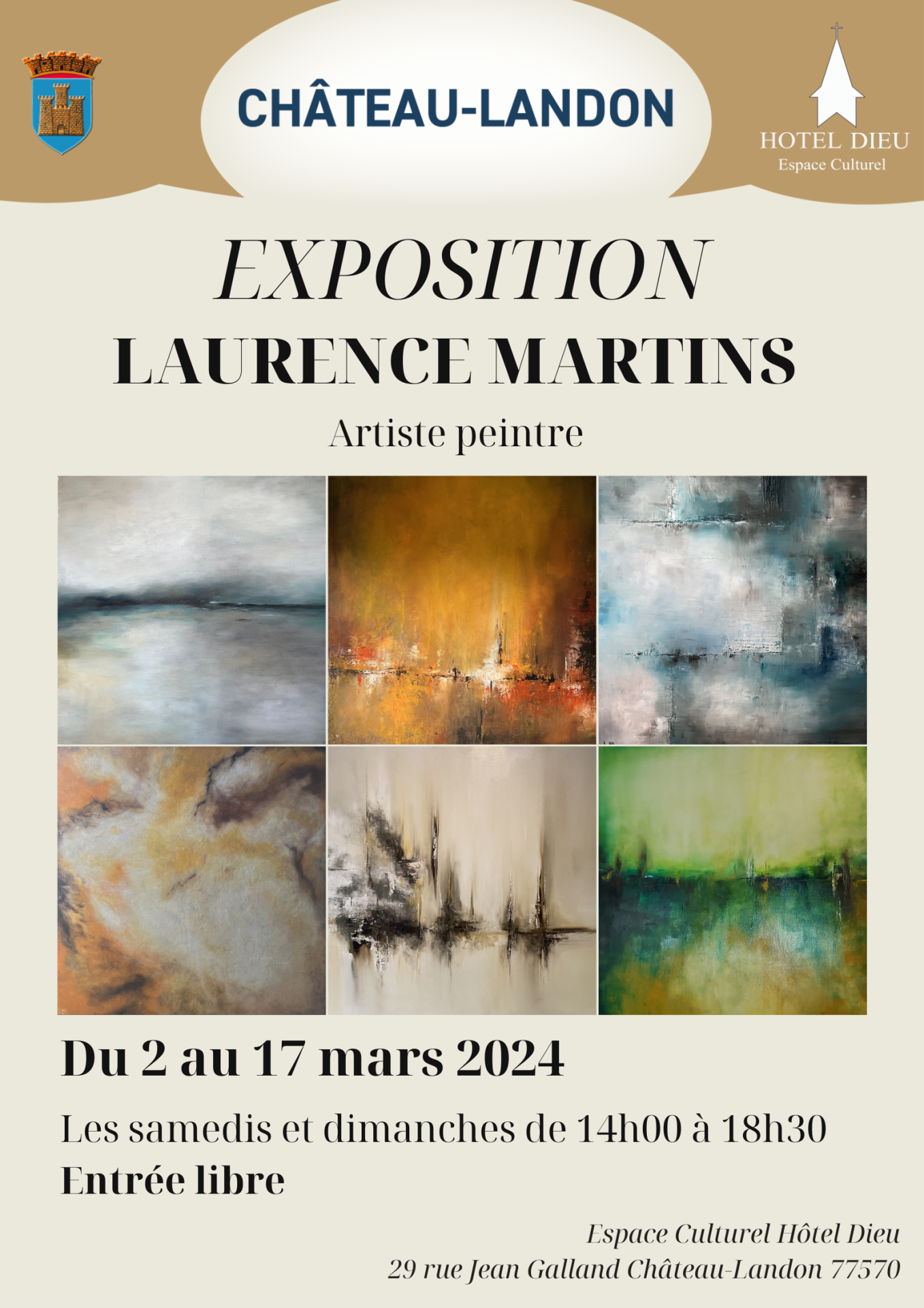 Hotel dieu espace culturel 29 rue jean galland chateau landon 77570
